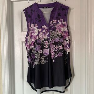Lily by Firmiana purple and black blouse